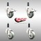 Service Caster 3.5 Inch 316SS Gray Polyurethane Swivel 3/4 Inch Stem Caster Lock Brake, 2PK SCC-SS316TTLEX20S3514-PPUB-2-S-2-34 - alternate 1